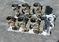 Sbc 6x2 Weiand Dragstar Intake Manifold 283 327 350 97 Carbs Rare