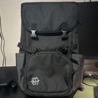 Timbuk2 Incognito Flap Pack Backpack Black Buckle Zip Men Outer Pockets