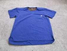 Carhartt Scrub Top Adults Size Medium Blue