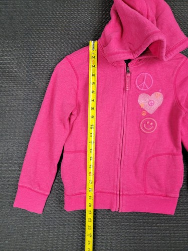 Gap zip up hoodie zip up kids size large 10 yrs old peace happy - Picture 2 of 14