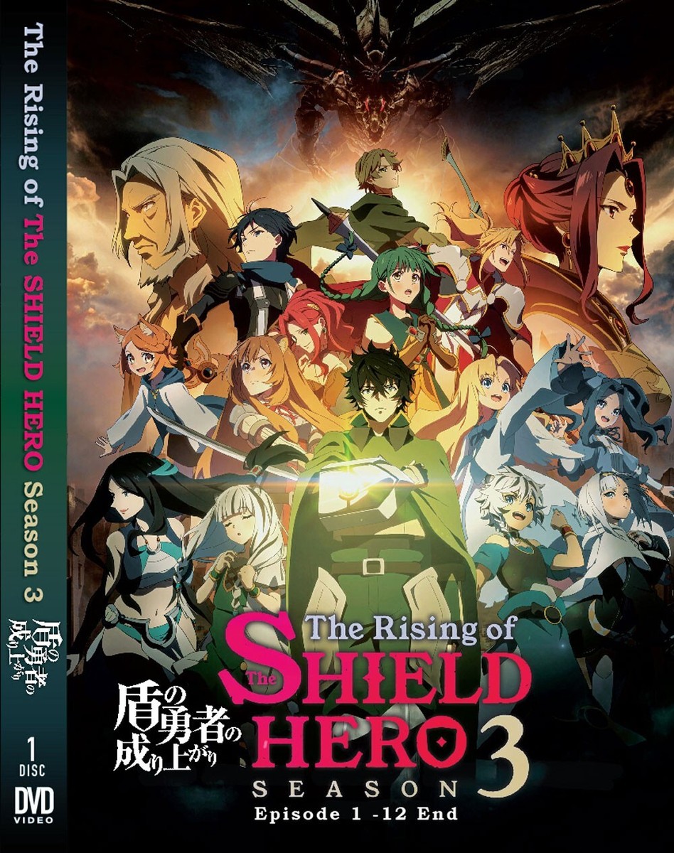 ANIME THE RISING OF SHIELD HERO SEASON 3 VOL.1-12 END DVD ENG DUB