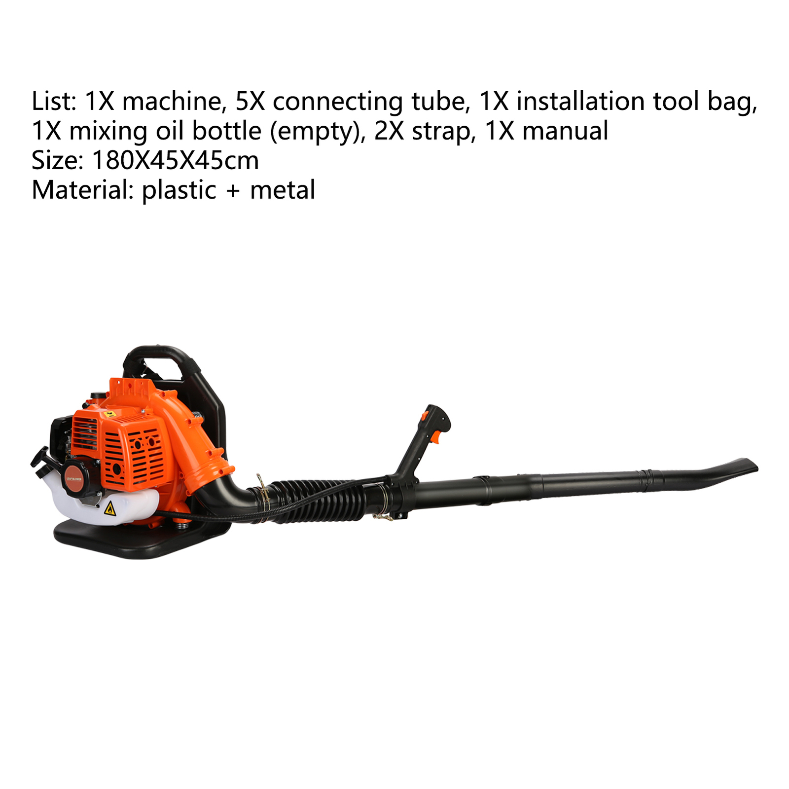 52cc Petrol Lightweight Backpack Leaf Blower Powerful 2 Stroke Air