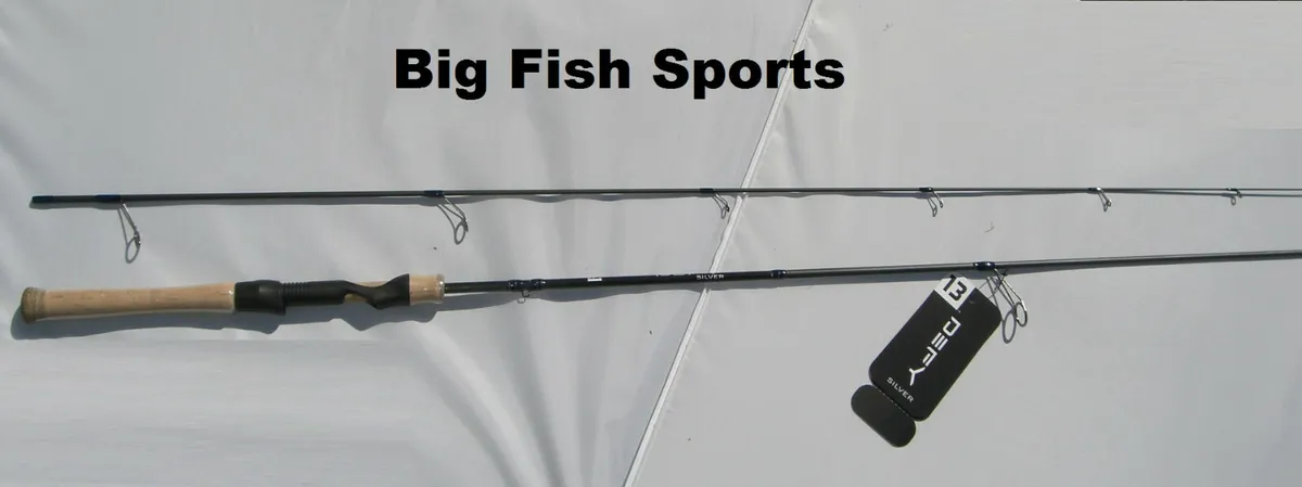 13 FISHING One 3 Defy Silver 7' Ultra Light Spinning 2-Piece Rod #DEFSS7UL-2