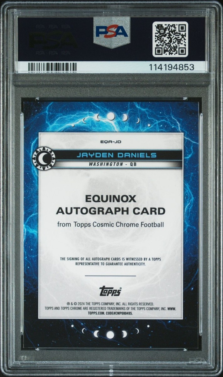 JAYDEN DANIELS 2024 Topps Chrome Cosmic Equinox GOLD REFRACTOR