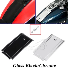 Gloss Black/Chrome Lower Dash Panel For Harley Heritage Softail Classic FLSTC