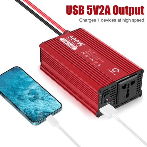 1000W Car Power Inverter Dc 12V to Ac 230/240V Car Voltage Converter USB Charger - Picture 6 of 10
