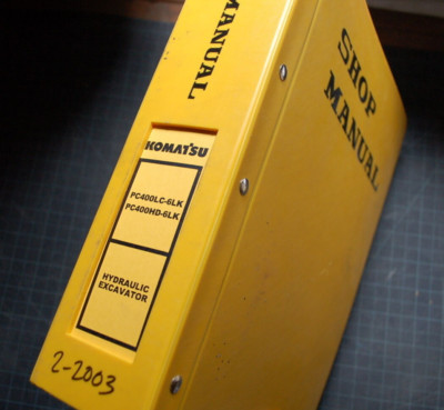 KOMATSU PC400LC PC400HD-6 HYDRAULIC EXCAVATOR Service Repair Manual crawler book
