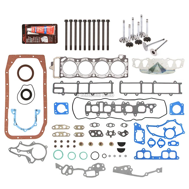 Full Gasket Set Intake Exhaust Valves Fit 85-95 Toyota 2.4L 22R 22RE 22REC SOHC - Image 2 of 4