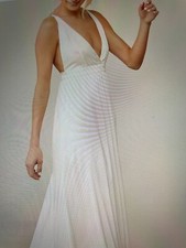 Lulus "This is Real Love" White Satin Maxi Wedding Dress