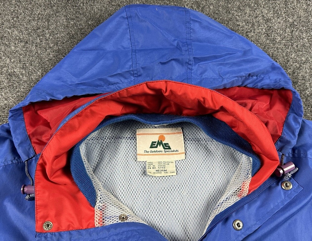 Vtg EMS Outdoor Specialist Anorak Snap Jacket M Kangaroo Zip Vtg EMS Outdoor Specialist Anorak Snap Jacket M Kangaroo Zip