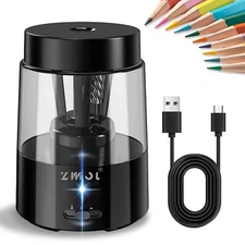 ZMOL Electric Pencil Sharpener for Colored Pencils, Rechargeable Hands-Free P...