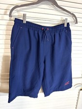 Eddie Bauer Boys 14/16 Swim Shorts Navy Blue Trunks Mesh New