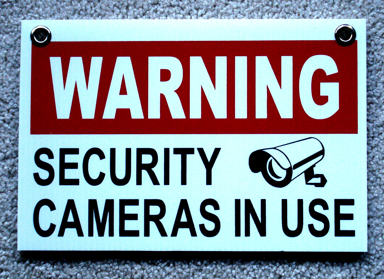 In Use Sign 8"x12" With Grommets Surveillance 25% Off 3