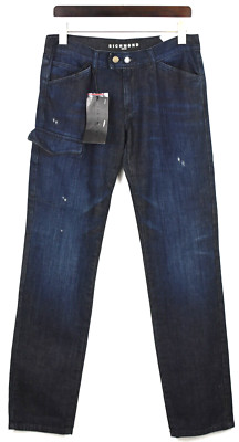 Richmond Denim Super Skinny Herren W32 Leicht Zerrissen Patch Taschen Jeans