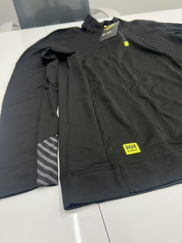 Helly Hansen Black Base layer Top XL- LIFA Half Zip - Picture 5 of 7