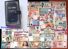 100 Different World Banknotes Paper money Foreign Currency Collection Gift Album