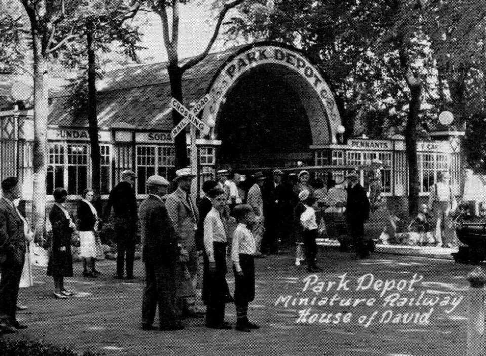 c1907 Religious Cult House of David, Benton Harbor, MI railway depot