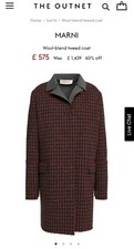 Rrp £1439 Marni Tweed Coat (brand New)