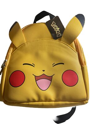 Pokémon Mini Backpack BRAND NEW WITH TAGS.  Mini.    BIOWORLD.  FACTORY SEALED BIOWORLD Pokémon Pikachu Electric Type Yellow Pink Mini  main image 3