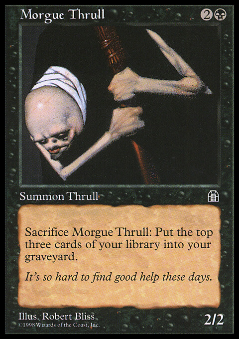 Magic the Gathering MTG Morgue Thrull (65) Stronghold LP