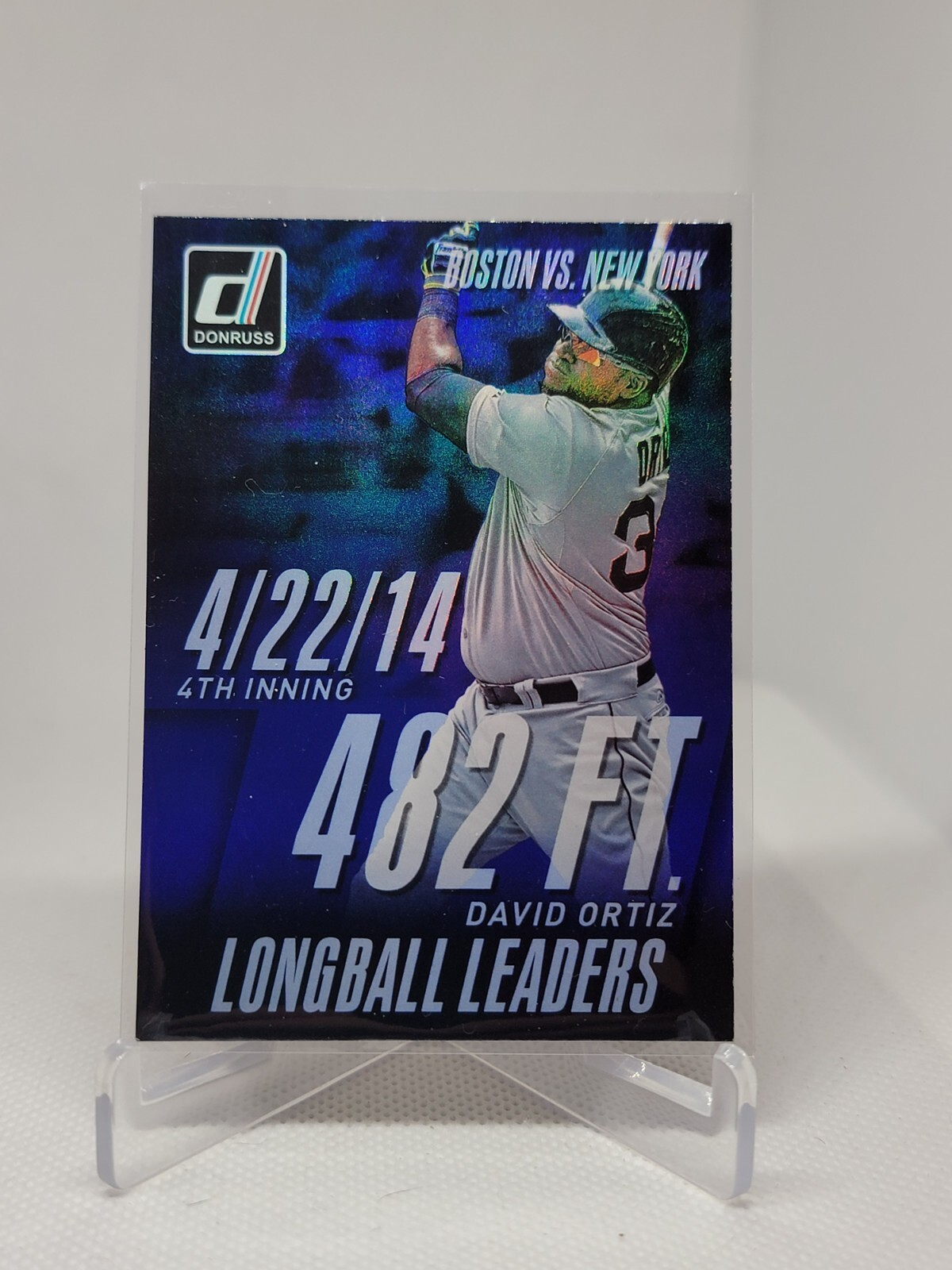 DAVID ORTIZ 2015 DONRUSS LONGBALL LEADERS #3 B9A