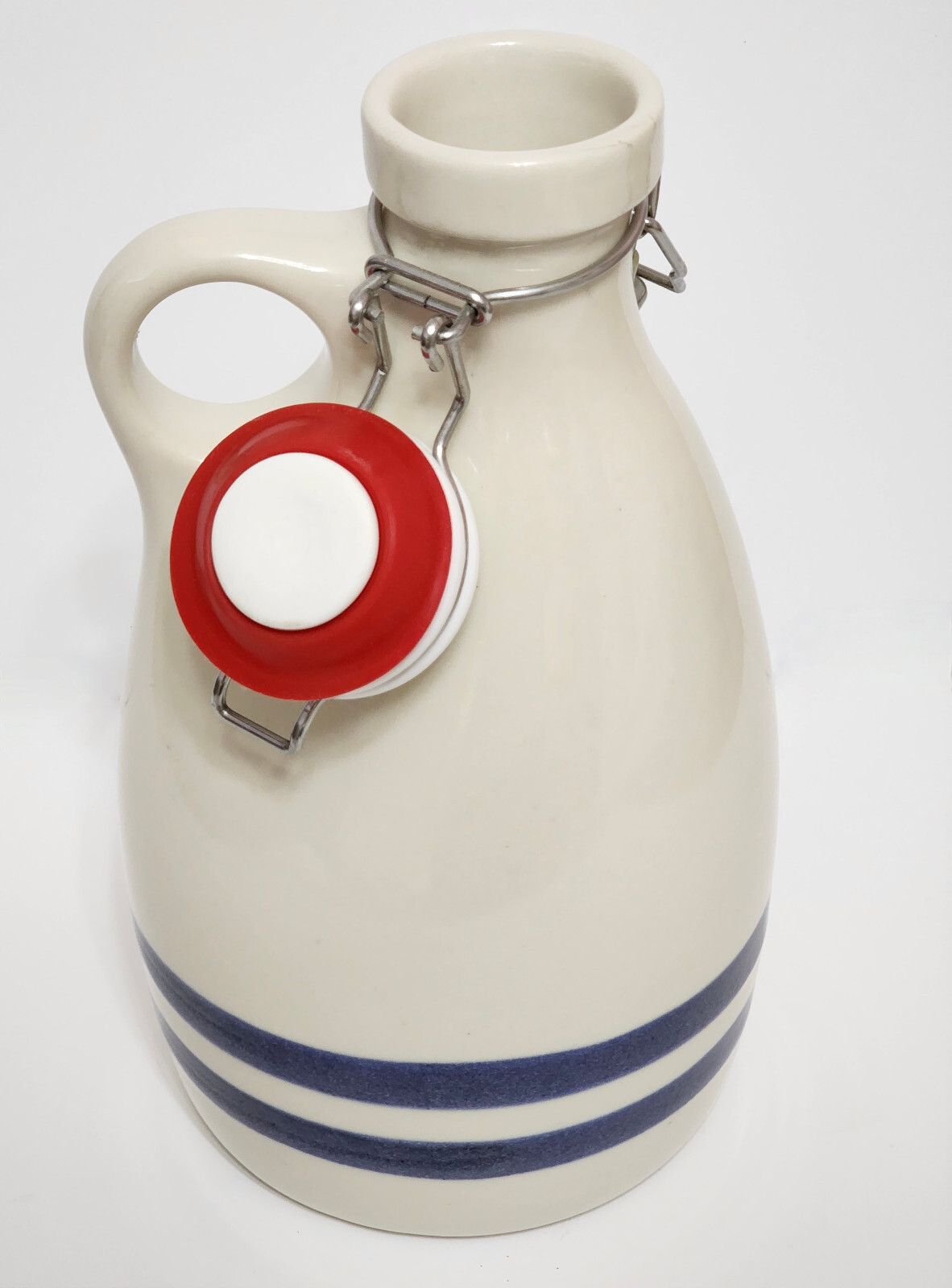 * WOW! VINTAGE OHIO STONEWARE 64 0UNCE BEER GROWLER * NEW WITH LABELS *