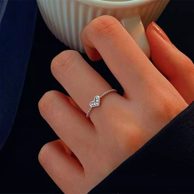 Authentic S925 Sterling Silver European simple design Finger Ring For Women  Girl | eBay