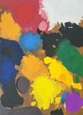 Joan Miro "The Palette of The Artist "  Original Pochoir  Limited Ed.  1967