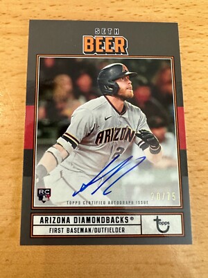 SETH BEER 2022 TOPPS Brooklyn Collection Autograph #AC-SBE Rookie /75 AUTO RC!