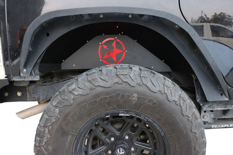 Vijay For 2007-2017 Wrangler JK Front and Rear Inner Fender Liner Combo kit 4Pcs