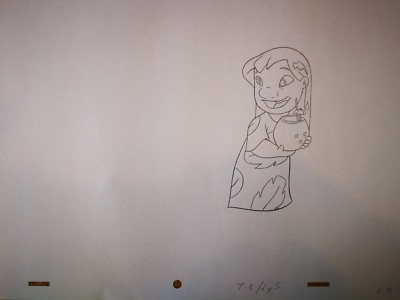 Walt Disney TV Animation Kunst Cel Produktion Zeichnung Lilo & Stitch Lilo Surf #117