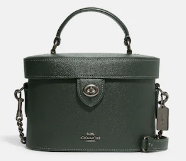 NWT COACH Kay Crossbody Amazon Green Crossgrain Leather 76712 | eBay