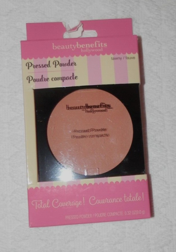 BEAUTY BENEFITS Pressed Powder Total Coverage 0.32 oz Tawny