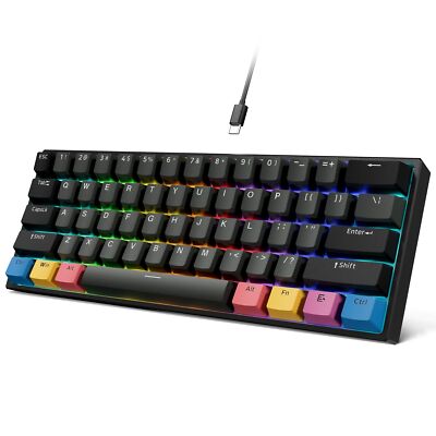 OHY XVX 60 Percent Keyboard -H61 Mechanical Keyboard RGB Wired