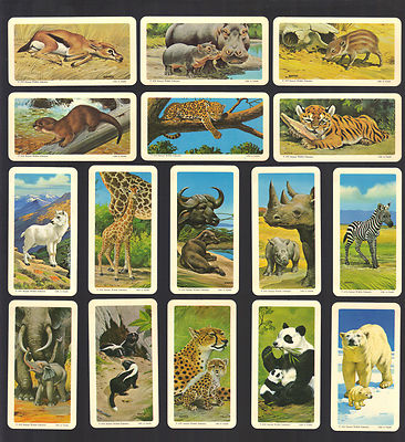 CIGARETTE/TRADE/CARDS.Lipton Tea.(Canada).ANIMALS & YOUNG.(1991)(Full Set  of 48)