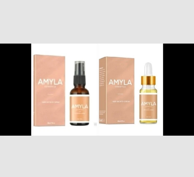 1 NIB Amyla Cosmetic Hair Growth Serum & 1 New Hair Growth Spray Oil