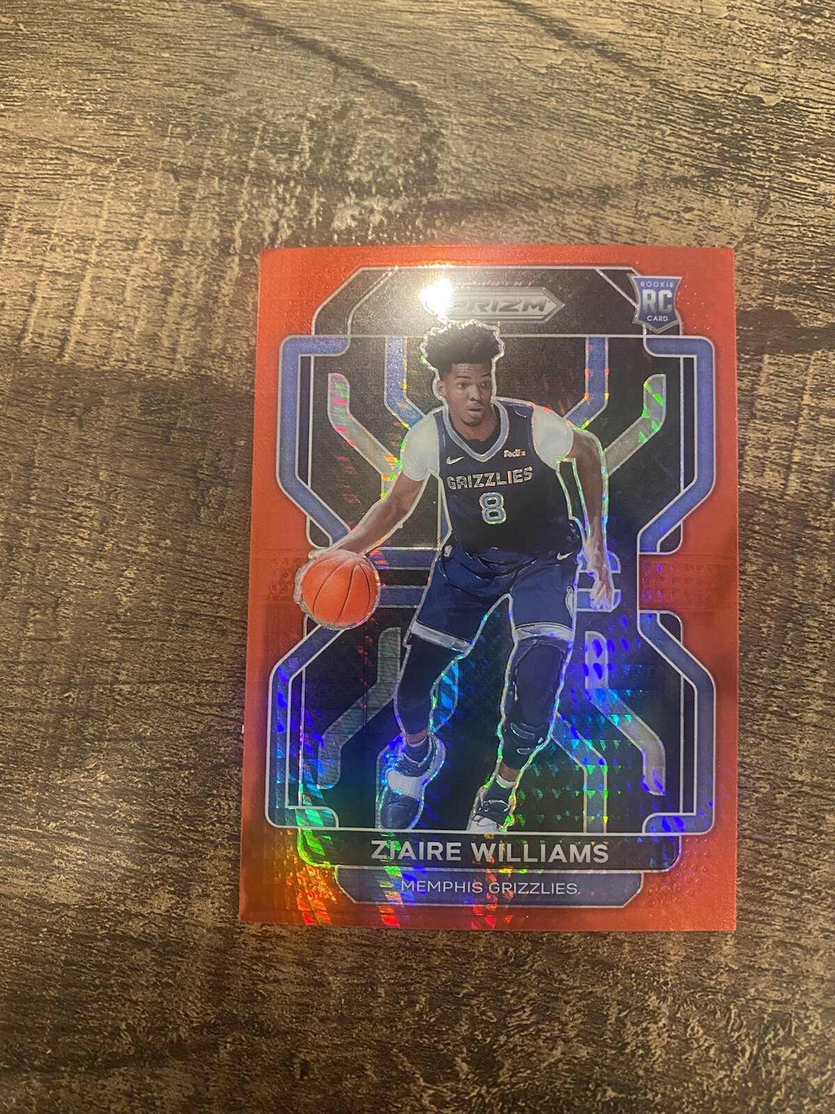 2021-22 Prizm ZAIRE WILLIAMS Prizm Red Hyper RC Rookie Memphis Grizzlies #313