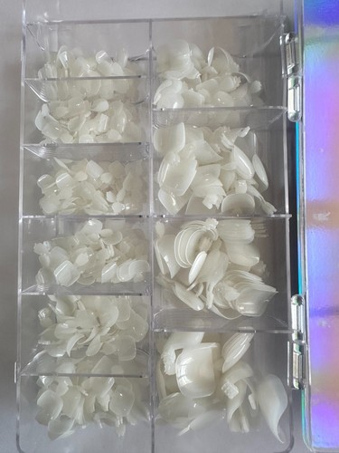 Toe Nail Tips Natural 500pc Full Cover - Picture 2 of 3