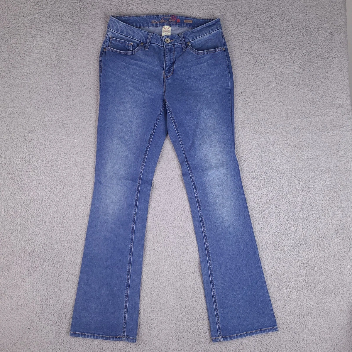 Faded Glory Jeans Women's Size 12 A Blue Core Boot Mid Rise Stretch