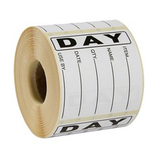 Food Hygiene Day / Date / Rotation / Labels Best Before 1,000 labels Black