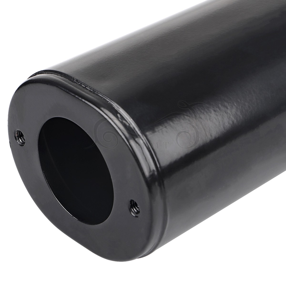 Black Front Fork Slider Covers Cow Bells For Harley Fatboy