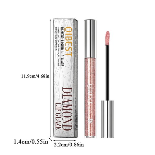 6 Colors Diamond Glitter Liquid Lipstick Waterproof Long Lasting Shiny Lip Gloss - Picture 12 of 17