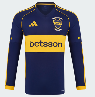 Boca Juniors Shirt Jersey Camiseta 2025 L-S Official Adidas