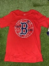 MLB GENUINE MERCHANDISE YOUTH LOGO RED SOX S/S T SHIRT SIZE MEDIUM 10-12 NWT