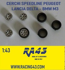 1/43 Cerchi Wheels BMW Lancia Peugeot Speedline
