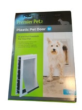 New In Box Premier Pet Medium Plastic Pet Door, up to 40lbs