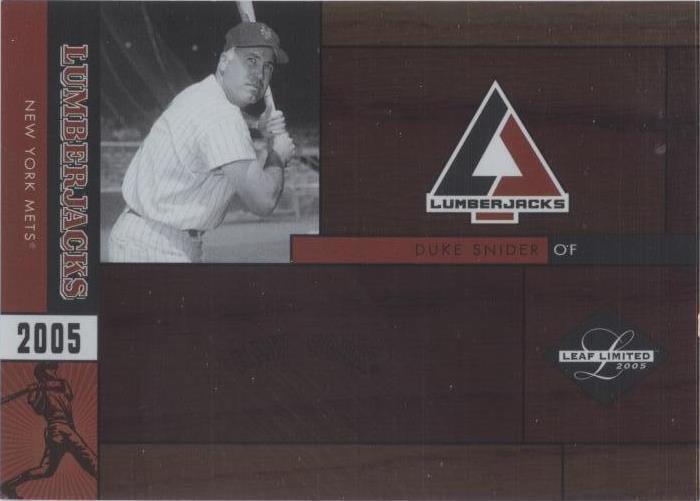 2005 Leaf Limited - Duke Snider #LJ-10 - 1 of 1