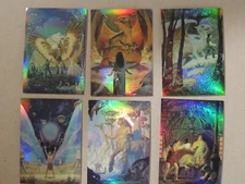 TIM HILDEBRANDT FLIGHTS OF FANTASY BASE + INSERTS 6 CARD HOLOCHROME SET H1-H6