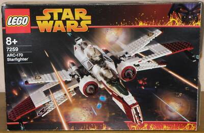Lego Star Wars 7259 ARC-170 Starfighter mit Figuren Anleitung OVP 