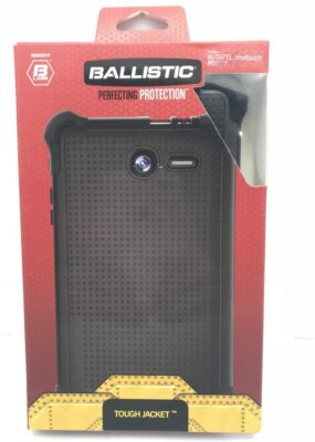 Ballistic Tough Jacket Case w/ Stand for Alcatel One Touch Pixi 7 - Black